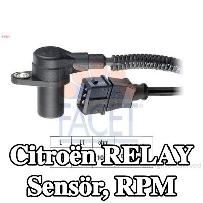 FACET Sensör, RPM İtalya'da üretilmiştir - Orijinal Ekipman Eşdeğeri — 2001 Citroën Relay