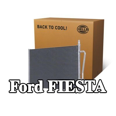 HELLA مكثف تكييف الهواء بدون مجفف — 2002 Ford Fiesta