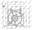 NRF Fan, radyatör 310mm, radyatör fan kapağı — 2000 Nissan Micra (5)