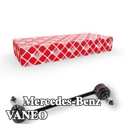 FEBI BILSTEIN وصلة قضيب مانع الانقلاب OE Turbo NEW, المحور الأمامي الأيمن, 207mm, الفولاذ, مع صواميل — Mercedes-Benz Vaneo