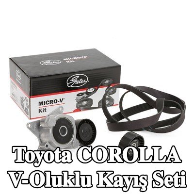 GATES V-Ribbed Kayış Seti Micro-V Kiti, Micro-V® Stretch Fit™ — 2005 Toyota Corolla