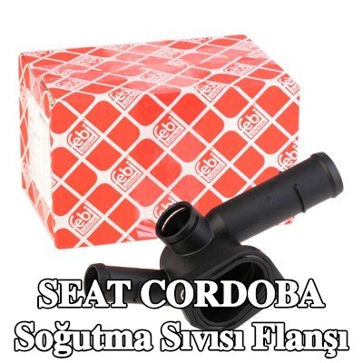 FEBI BILSTEIN Silindir Kafası Soğutma Suyu Flanşı, Sol, contalı/sızdırmaz — 2000 SEAT Cordoba