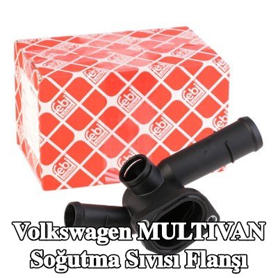 FEBI BILSTEIN Silindir Kafası Soğutma Suyu Flanşı, Sol, contalı/sızdırmaz — 2012 Volkswagen Multivan