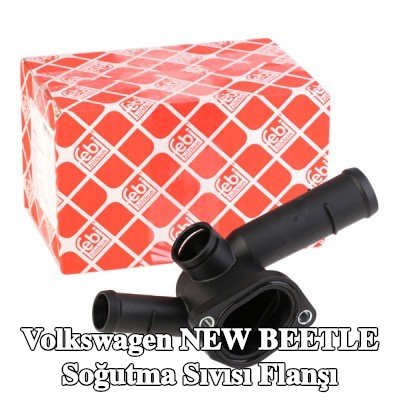 FEBI BILSTEIN Silindir Kafası Soğutma Suyu Flanşı, Sol, contalı/sızdırmaz — Volkswagen New Beetle