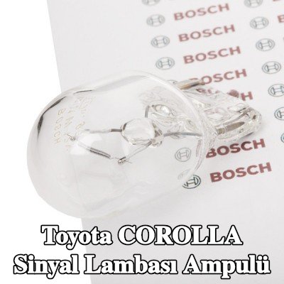 BOSCH Sinyal lambası ampulü W21W, 12V — Toyota Corolla