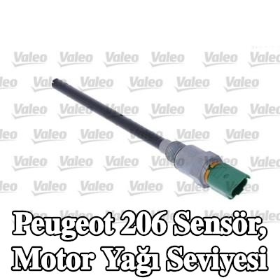 VALEO Sensör, kablolu motor yağı seviyesi — Peugeot 206