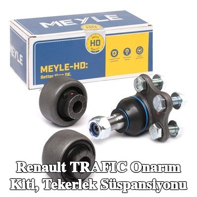MEYLE Onarım kiti, tekerlek süspansiyonu Ön Aks Sol, Ön Aks Sağ, bilyeli mafsal ile, lastik yatağı ile — Renault Trafic