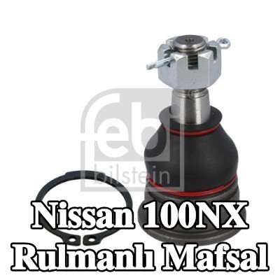 FEBI BILSTEIN Ön Sol Aks Bilyeli Mafsal, Ön Aks Sağ, Alt, 14, 5mm, taç somun ve çatal pimli, tutma halkası — Nissan 100nx