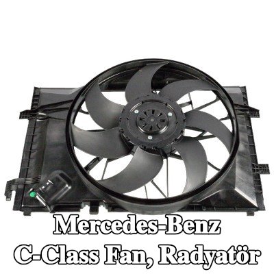 FEBI BILSTEIN Fan, radyatör Fırçasız Motor, radyatör fan kapağı — 2002 Mercedes-Benz C-Class