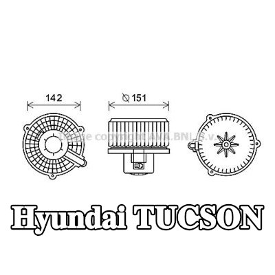 PRASCO محرك منفاخ التدفئة — Hyundai Tucson