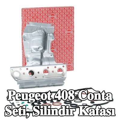 ELRING Conta seti, valf gövdesi contalı silindir kafası, silindir kafası contası olmadan, ısı kalkanı — Peugeot 408