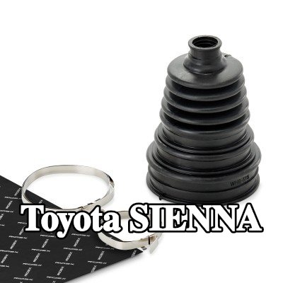 RIDEX طقم غطاء مفصل CV, عمود الإدارة المحور الأمامي, المحور الخلفي, جانب العجلة — Toyota Sienna
