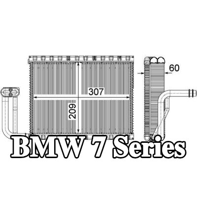 MAHLE مبخر تكييف الهواء بدون صمام تمدد — 2012 BMW 7 Series