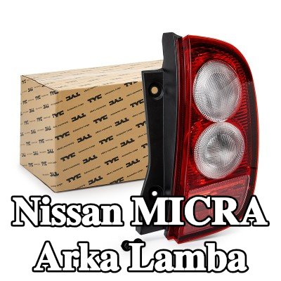 TYC Arka lamba Sağ, ampul yuvası olmadan — 2003 Nissan Micra