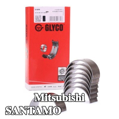 GLYCO محامل الطرف الكبير ذات ظهر فولاذي مع برونز مدمج بالتلبيد — Mitsubishi Santamo