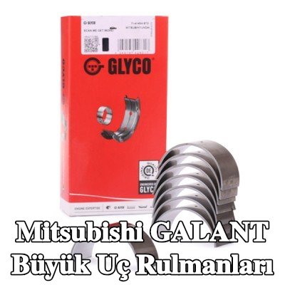 GLYCO Çelik sırtlı, sinterle birleştirilmiş bronz büyük uç yatakları — Mitsubishi Galant
