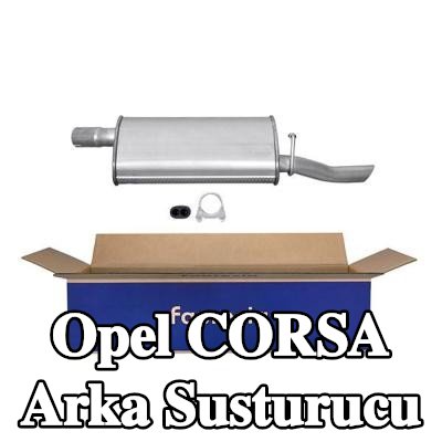 HELLA Arka susturucu Arka, montaj parçaları ile — 1990 Opel Corsa