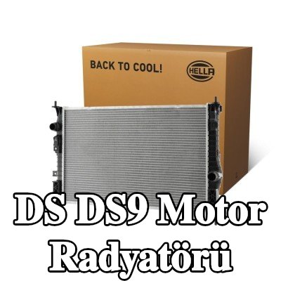 HELLA Genleşme tankı olmayan motor radyatörü, conta/sızdırmazlık elemanları ile — DS Ds9