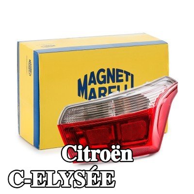 MAGNETI MARELLI المصباح الخلفي الأيمن, مع حامل لمبة — Citroën C-elysée