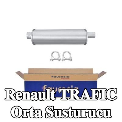 HELLA Montaj parçaları ile birlikte orta susturucu — 1990 Renault Trafic