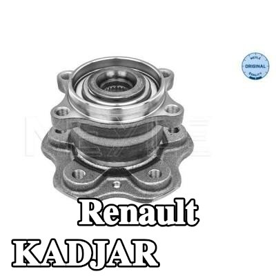 MEYLE محور العجلة المحور الخلفي, مع محمل عجلة مدمج, مع مواد تثبيت/تركيب — Renault Kadjar