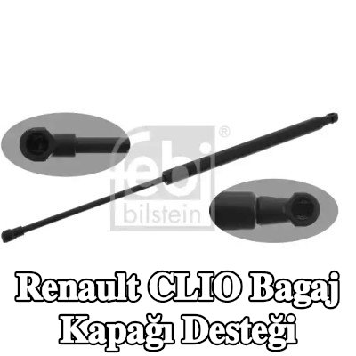 FEBI BILSTEIN Bagaj kapağı amortisörü (Her iki taraf), 473mm — 2016 Renault Clio