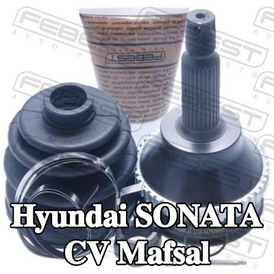FEBEST CV mafsalı Ön Aks, Tekerlek Tarafı, ABS sensör halkalı — 2000 Hyundai Sonata
