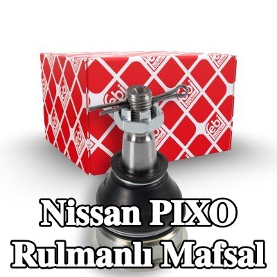 FEBI BILSTEIN Rulmanlı Mafsal 16mm, taç somun ve çatal pimli — Nissan Pixo