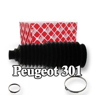 FEBI BILSTEIN طقم غطاء حامل التوجيه المحور الأمامي الأيسر, مع مشابك — Peugeot 301