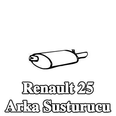 VEGAZ Arka susturucu 1000mm — Renault 25