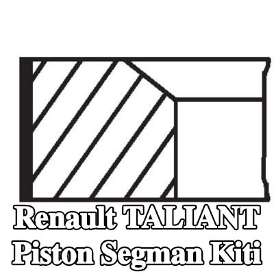 MAHLE Piston Segman Kiti — Renault Taliant