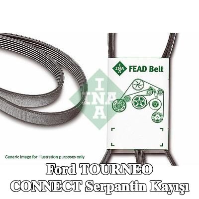 INA Serpantin kayışı 745mm, Number of ribs: 6 — Ford Tourneo Connect