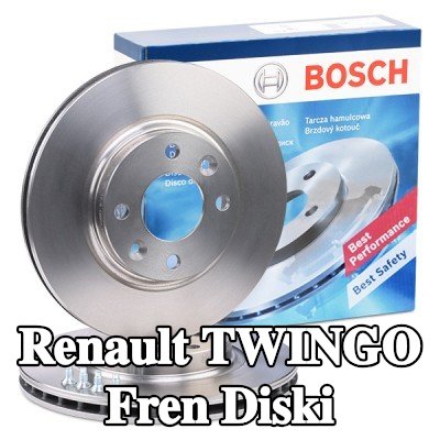BOSCH Fren diski Dış Çap: 258mm, Havalandırmalı, Yağlanmış, cıvata/vida ile — Renault Twingo