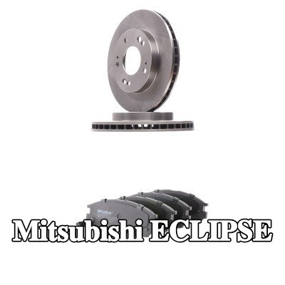 RIDEX مجموعة أقراص الفرامل والوسادات للمحور الأمامي, مزود بفتحات تهوية داخلية — Mitsubishi Eclipse
