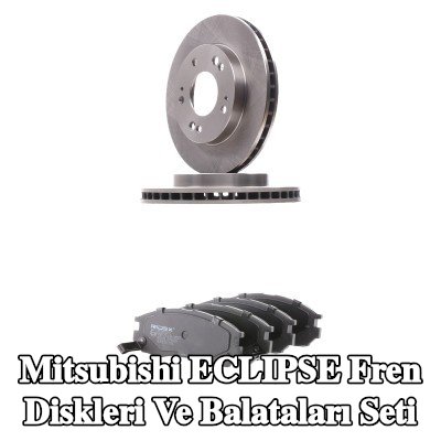 RIDEX Fren diskleri ve balataları seti Ön Aks, içten havalandırmalı — Mitsubishi Eclipse