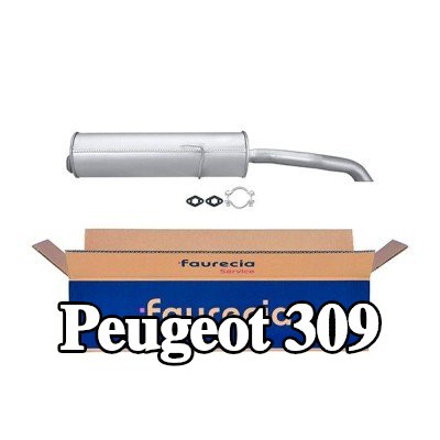 HELLA كاتم الصوت الخلفي الخلفي, مع قطع التركيب — Peugeot 309