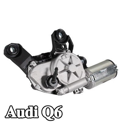 METZGER محرك المساحات الخلفي, 12V, مع فوهة سائل غسيل مدمجة — Audi Q6
