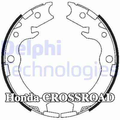 DELPHI أحذية فرامل اليد — Honda Crossroad