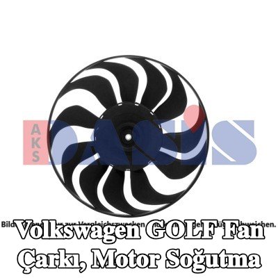 AKS DASIS Fan çarkı, motor soğutma — Volkswagen Golf