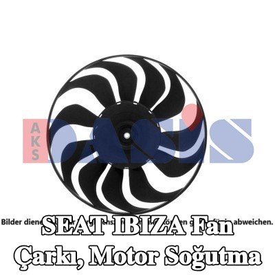 AKS DASIS Fan çarkı, motor soğutma — 1995 SEAT Ibiza