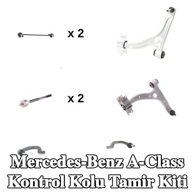 RIDEX Kontrol kolu tamir kiti Ön Aks Sol, Ön Aks Sağ, Alt, aks mafsalı ile birlikte, bağlantı çubuğu ile — 2012 Mercedes-Benz A-Class