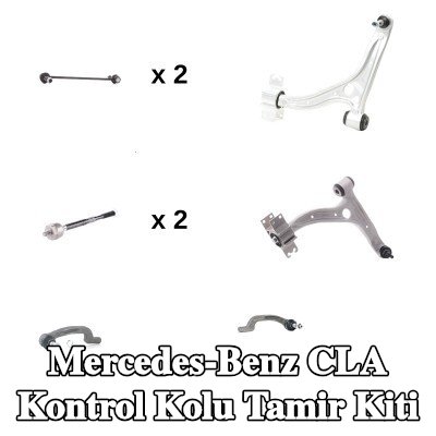 RIDEX Kontrol kolu tamir kiti Ön Aks Sol, Ön Aks Sağ, Alt, aks mafsalı ile birlikte, bağlantı çubuğu ile — Mercedes-Benz Cla