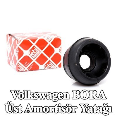 FEBI BILSTEIN Üst amortisör yatağı Ön Aks Sol, Ön Aks Sağ, bilyalı rulman içermez — Volkswagen Bora