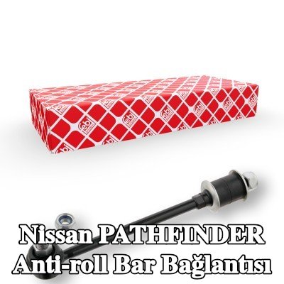 FEBI BILSTEIN Stabilizatör kolu OE Turbo YENİ, Arka Aks Sol, Arka Aks Sağ, 210mm, somunlu, lastik yastıklı, pullarla — 1995 Nissan Pathfinder