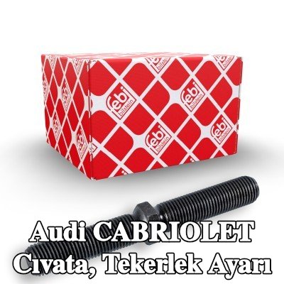FEBI BILSTEIN Cıvata, tekerlek ayarı — Audi Cabriolet