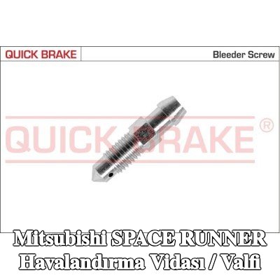 QUICK BRAKE Havalandırma vidası / valfi — 1997 Mitsubishi Space Runner