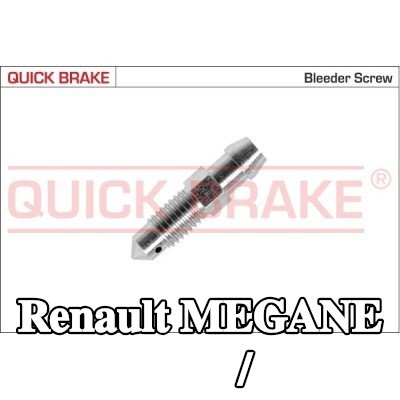 QUICK BRAKE برغي/صمام التهوية — 1995 Renault Megane