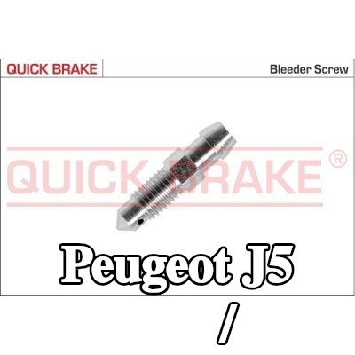 QUICK BRAKE برغي/صمام التهوية — Peugeot J5