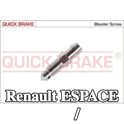 QUICK BRAKE برغي/صمام التهوية — 1995 Renault Espace