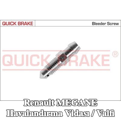 QUICK BRAKE Havalandırma vidası / valfi — 1995 Renault Megane